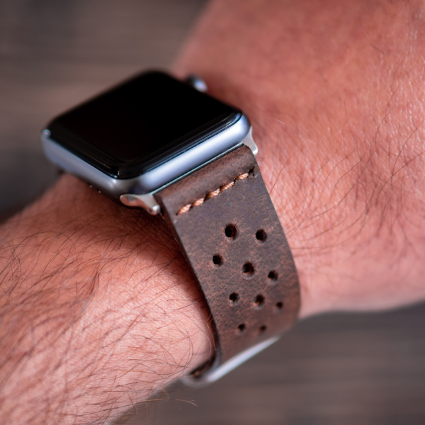 Artisan Apple Watch Leather Strap (Vintage Brown)