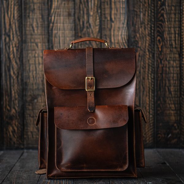 custom leather backpack where to buy Heritage Backpack (Saddle Tan)