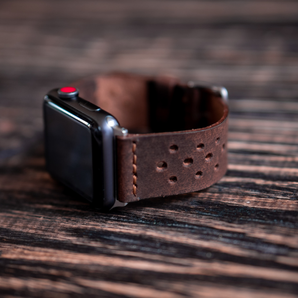 Artisan Apple Watch Leather Strap (Vintage Brown)