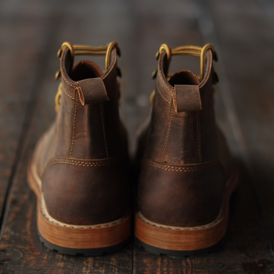 Legacy Toe Cap Boot 6" (Vintage Brown) Goodyear Welted