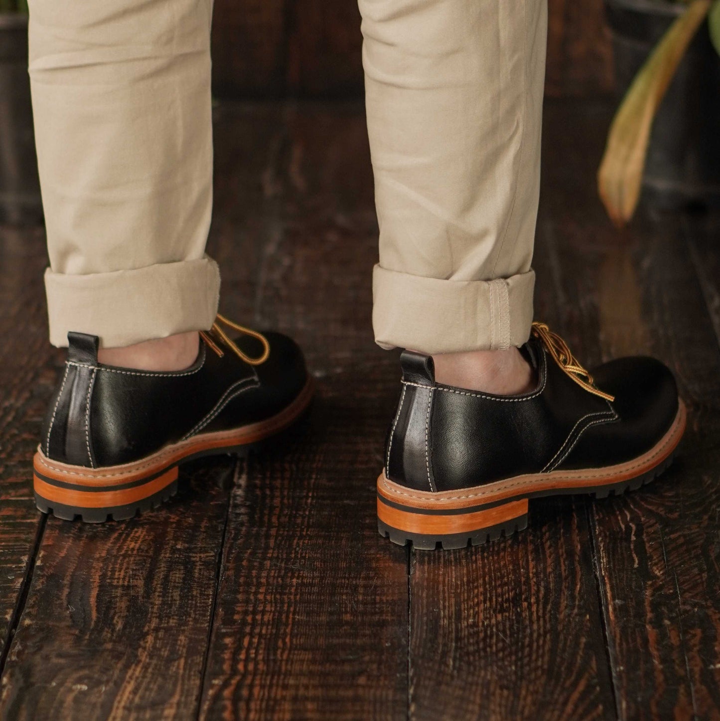 Task Shoes (Raven Black) Goodyear Welted