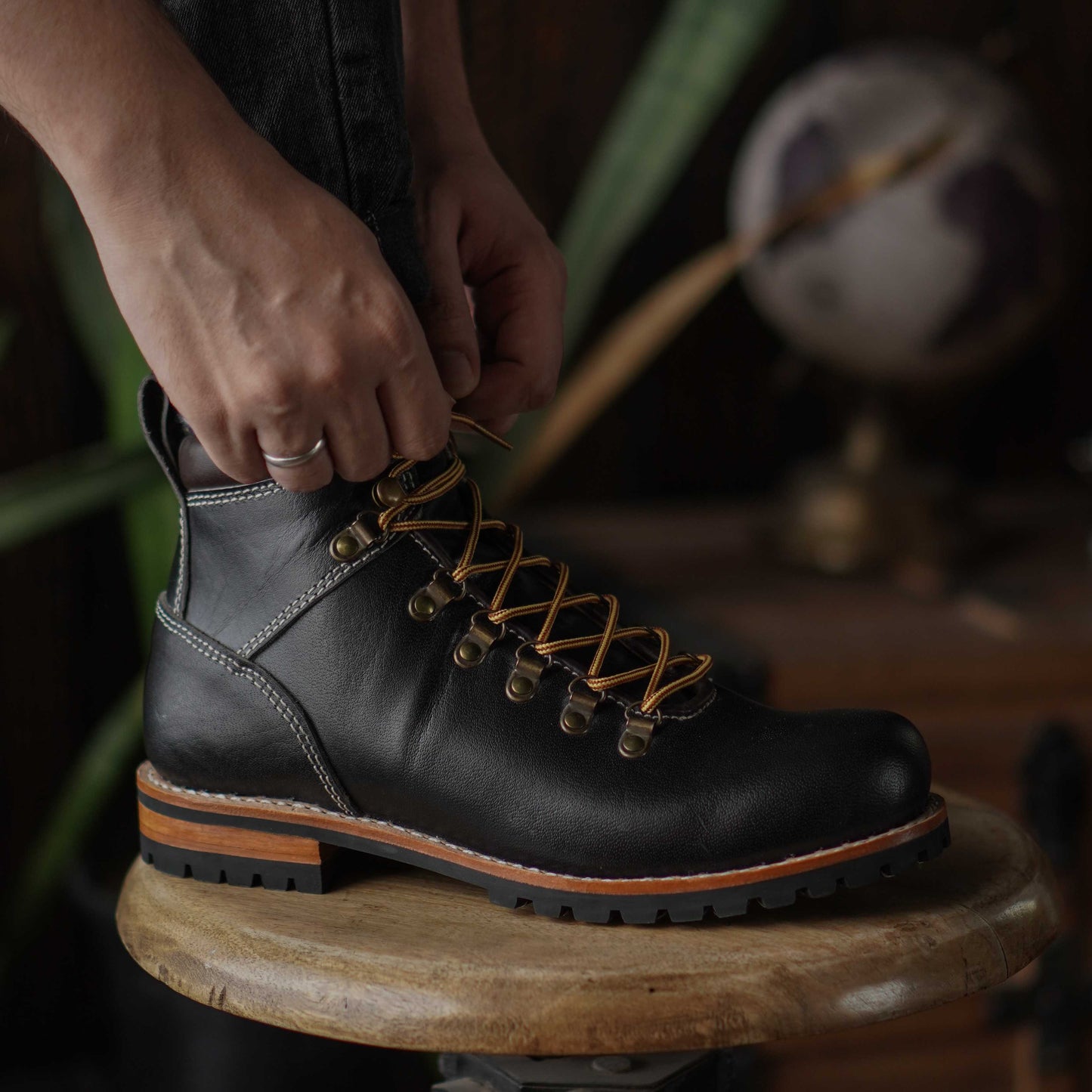 Hike Boots 6" (Raven Black) Goodyear Welted