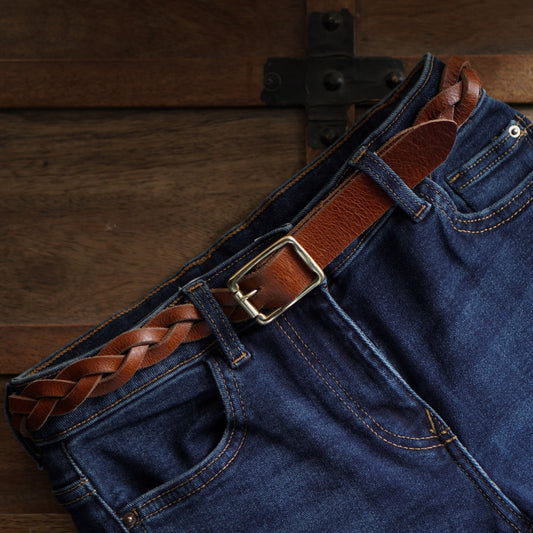 Texas Belt for Women (Saddle Tan)