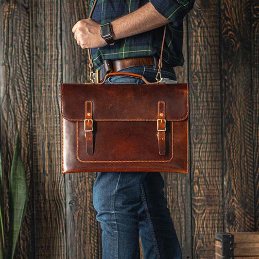 Satchel Sleeve (Saddle Tan)
