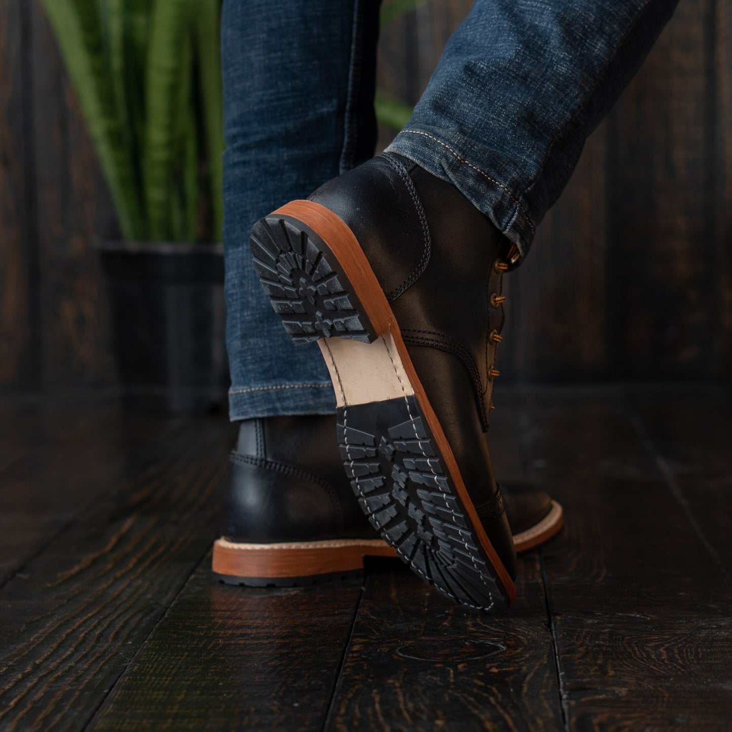Legacy Toe Cap Boot 6" (Raven Black) Goodyear Welted