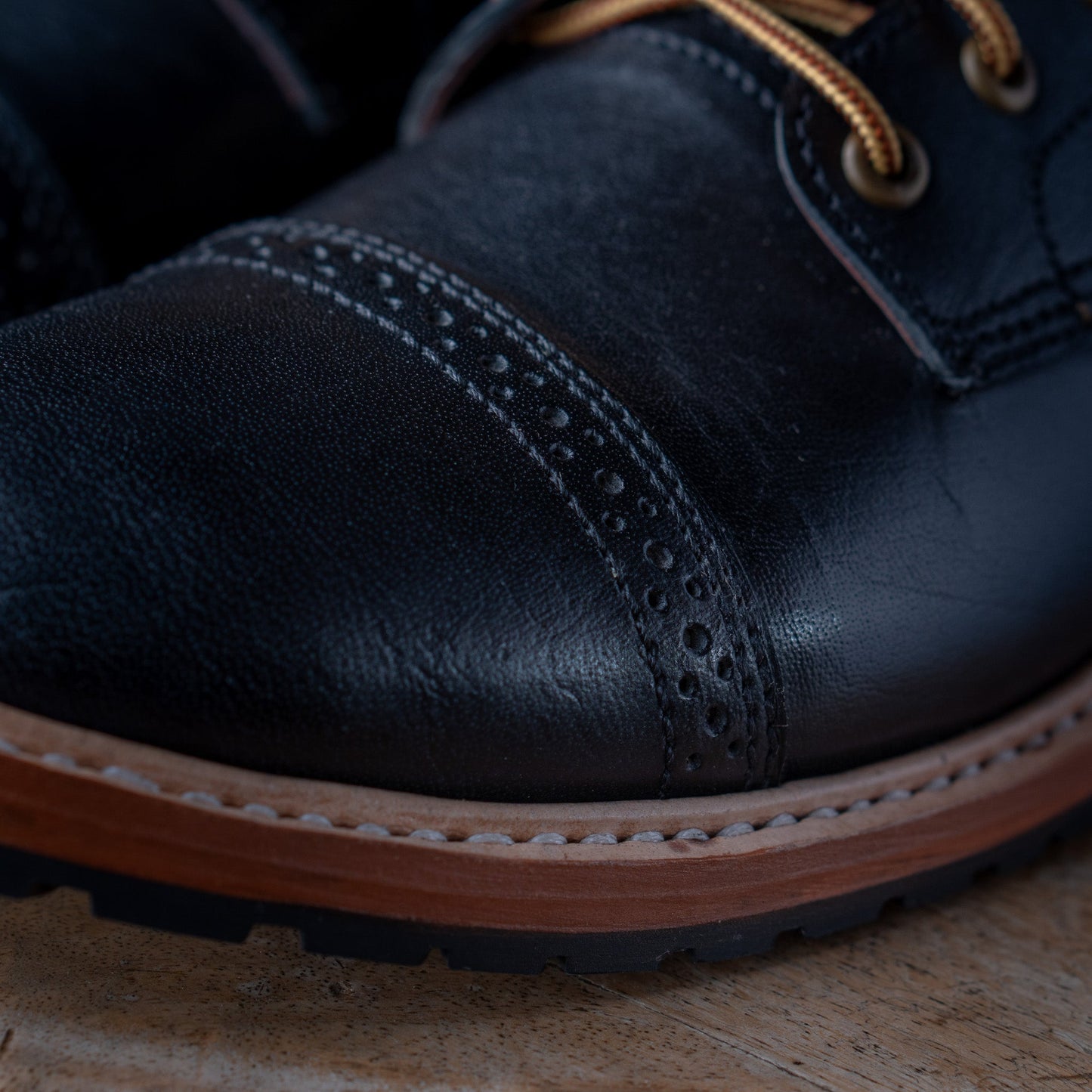 Legacy Toe Cap Boot 6" (Raven Black) Goodyear Welted