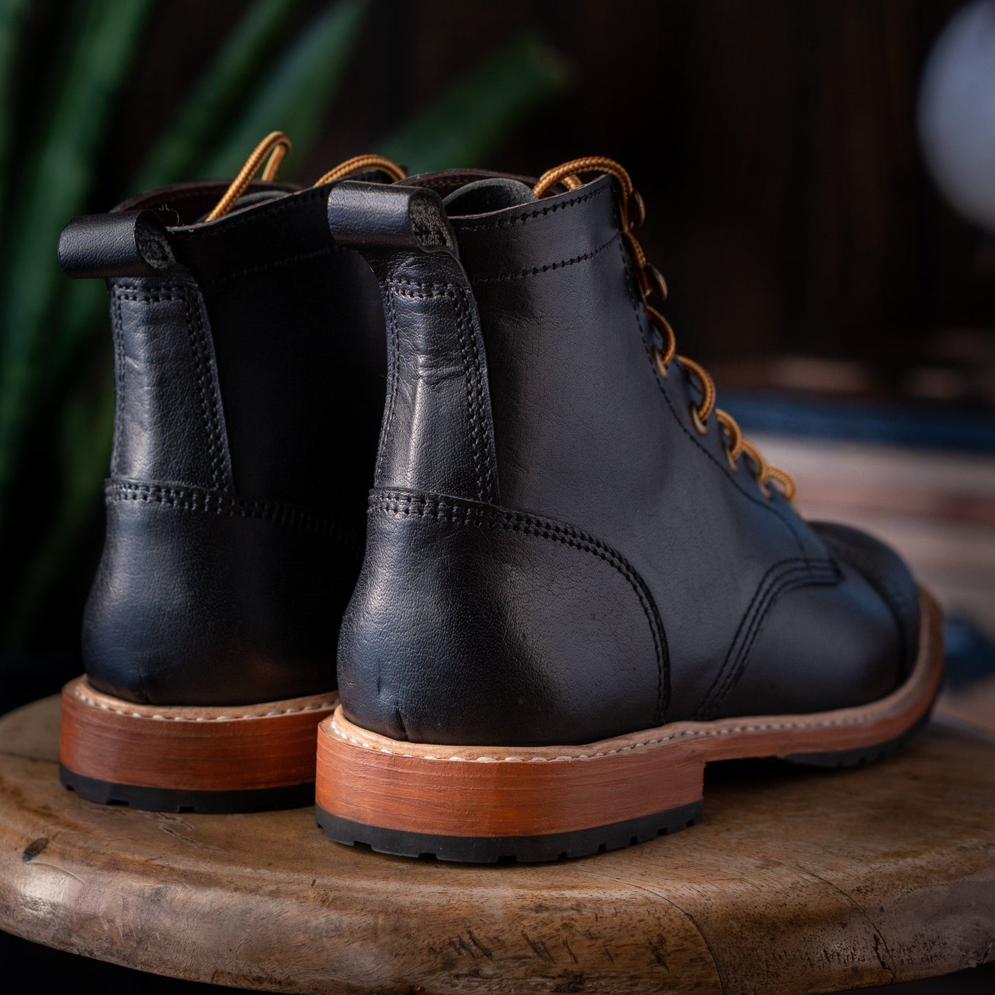 Legacy Toe Cap Boot 6" (Raven Black) Goodyear Welted
