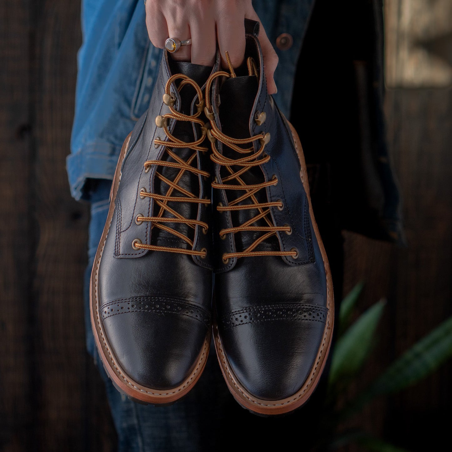 Legacy Toe Cap Boot 6" (Raven Black) Goodyear Welted