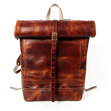 Legacy Roll Top Backpack (Saddle Tan)