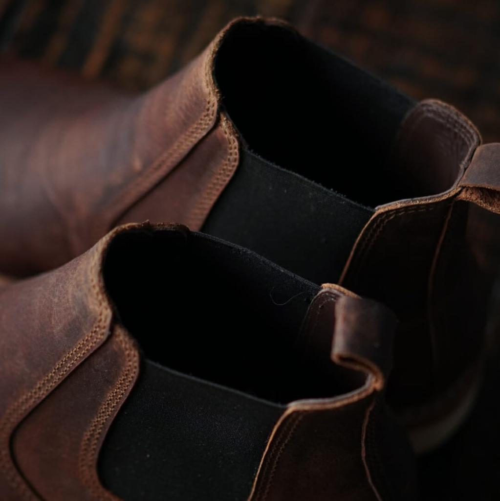 Chelsea Leather Boots 6" (Vintage Brown) Goodyear Welted