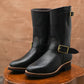 The Foundry Engineer Boots (Raven Black) Goodyear Welted