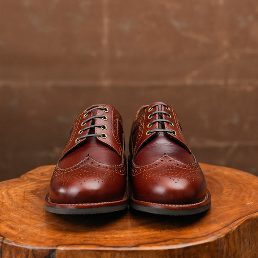 Sterling Brogue Shoes (Saddle Tan) Goodyear Welted