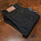 Five Pocket Ghost Black 13 Oz Selvedge Denim For Men (Slim Straight)
