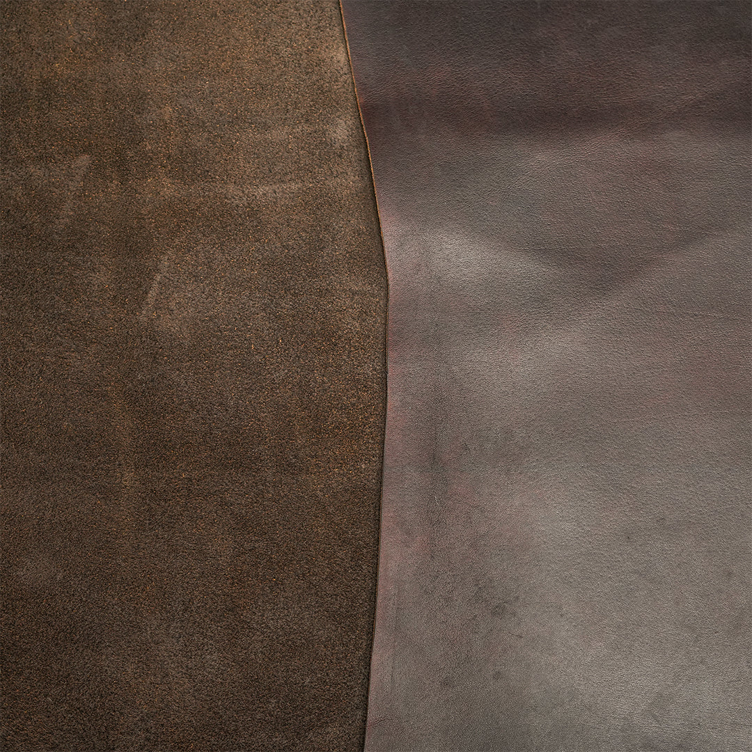 Grizzly Brown Full Grain  Water Buffalo Roughout (Leather Option)