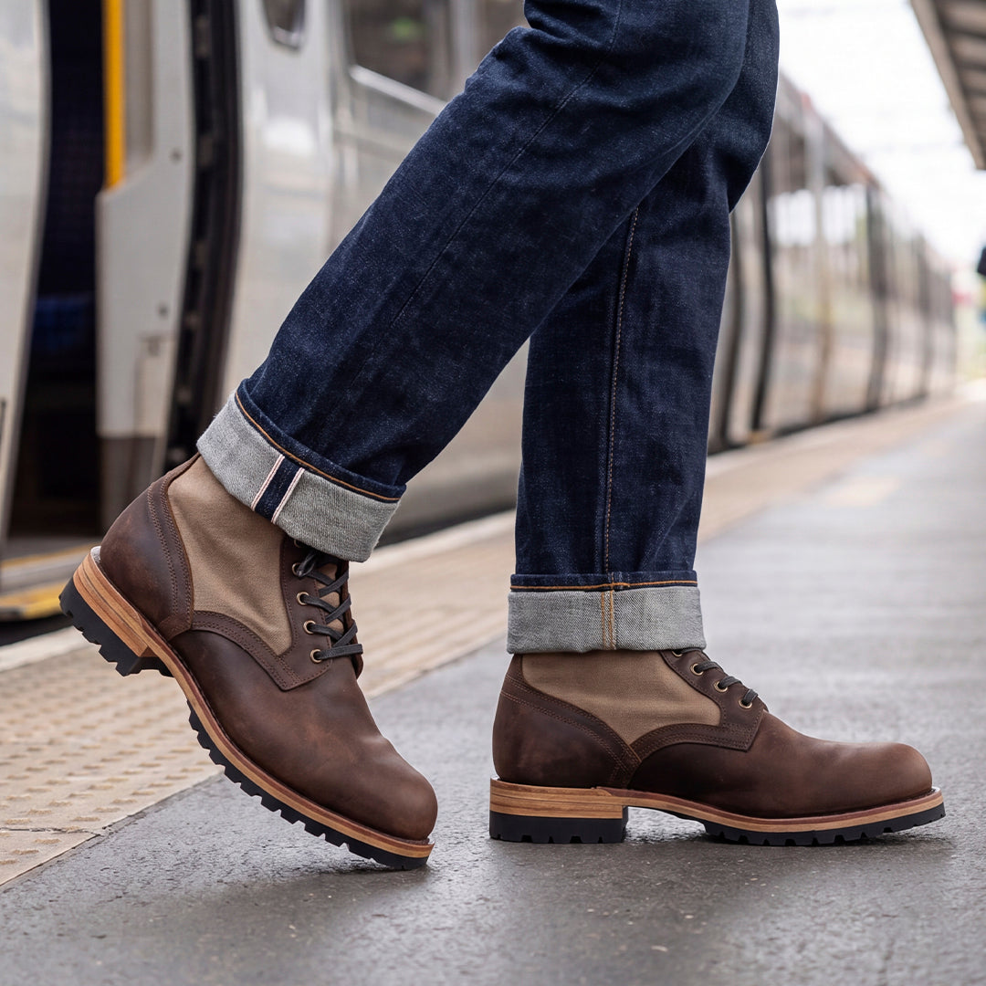 Jungle Boots 6" (Sandstorm x Vintage Brown) Goodyear Welted