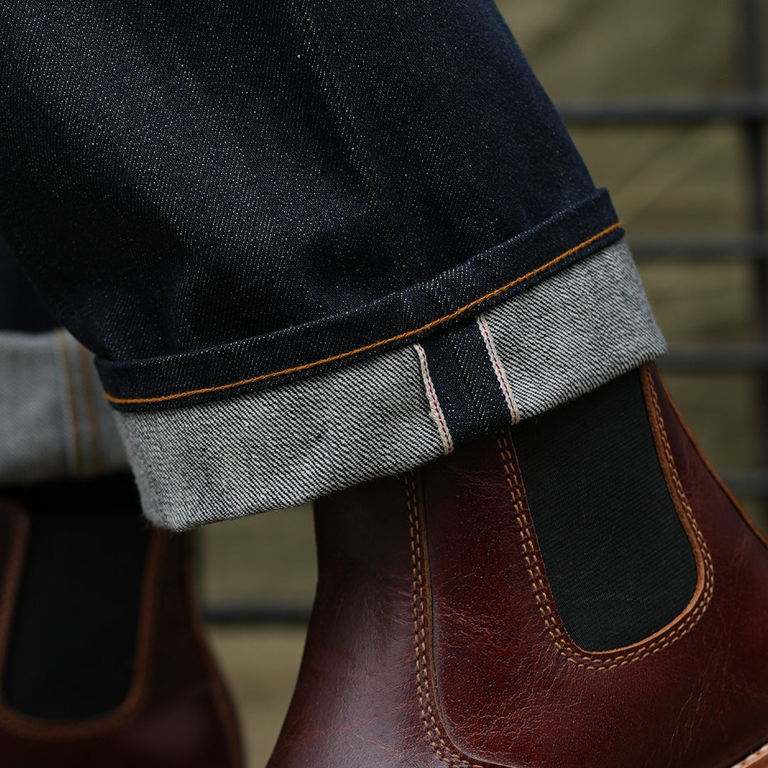 Five pocket Blue Blood 2.0 15 Oz Selvedge Denim for Men (Slim Straight)