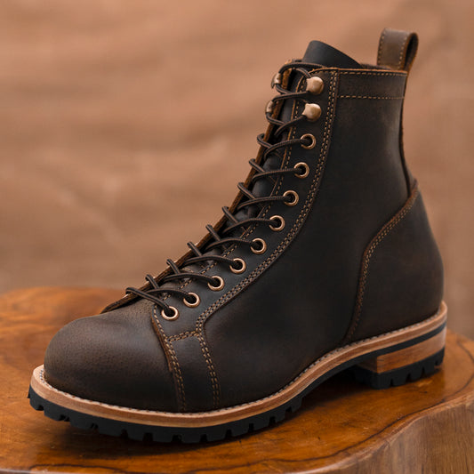 Monkey Explorer Boots 6" (Vintage Brown) Goodyear Welted