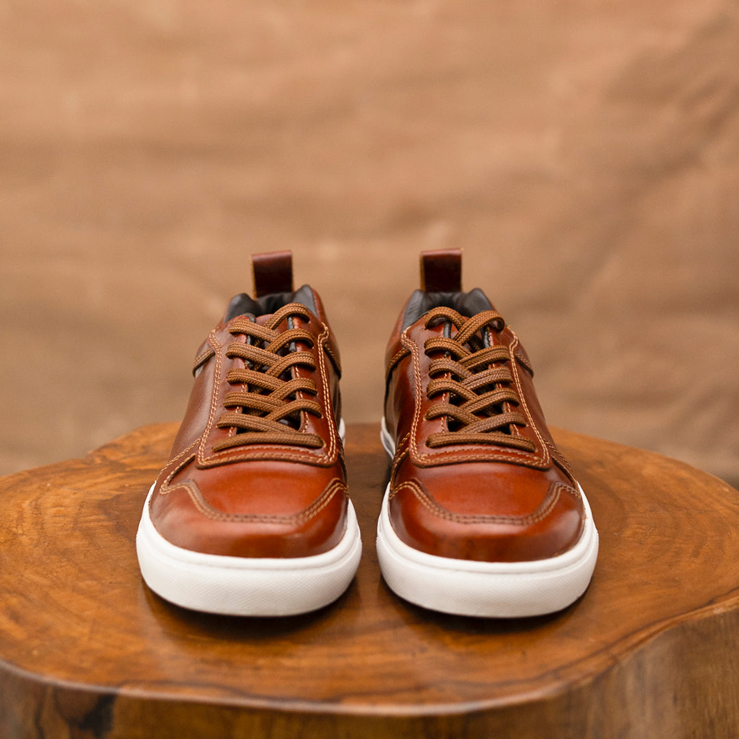 Brooklyn Low Top Sneakers (Saddle Tan)