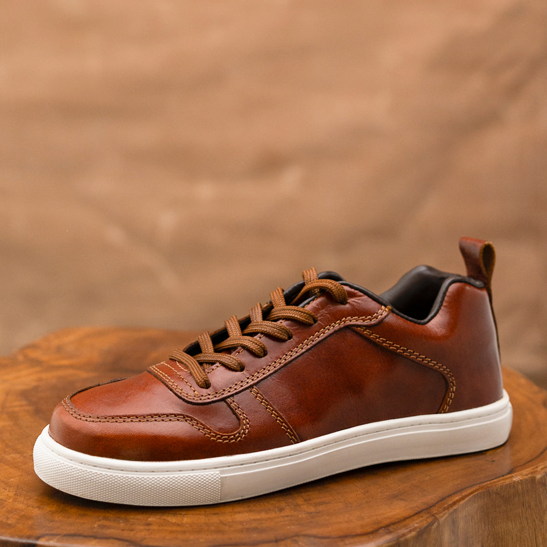Brooklyn Low Top Sneakers (Saddle Tan)