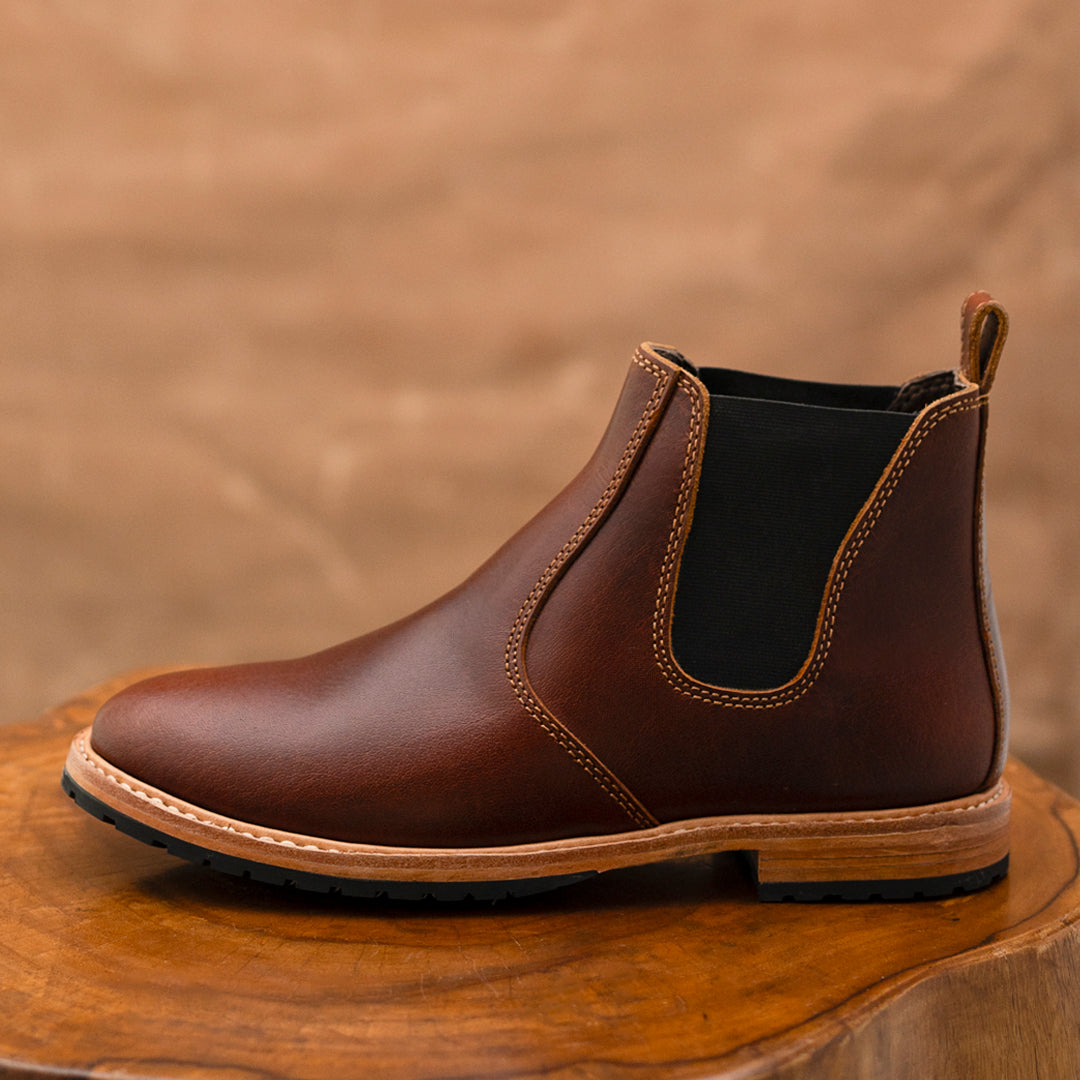 Chicago Chelsea Boots 6" (Saddle Tan) Goodyear Welted