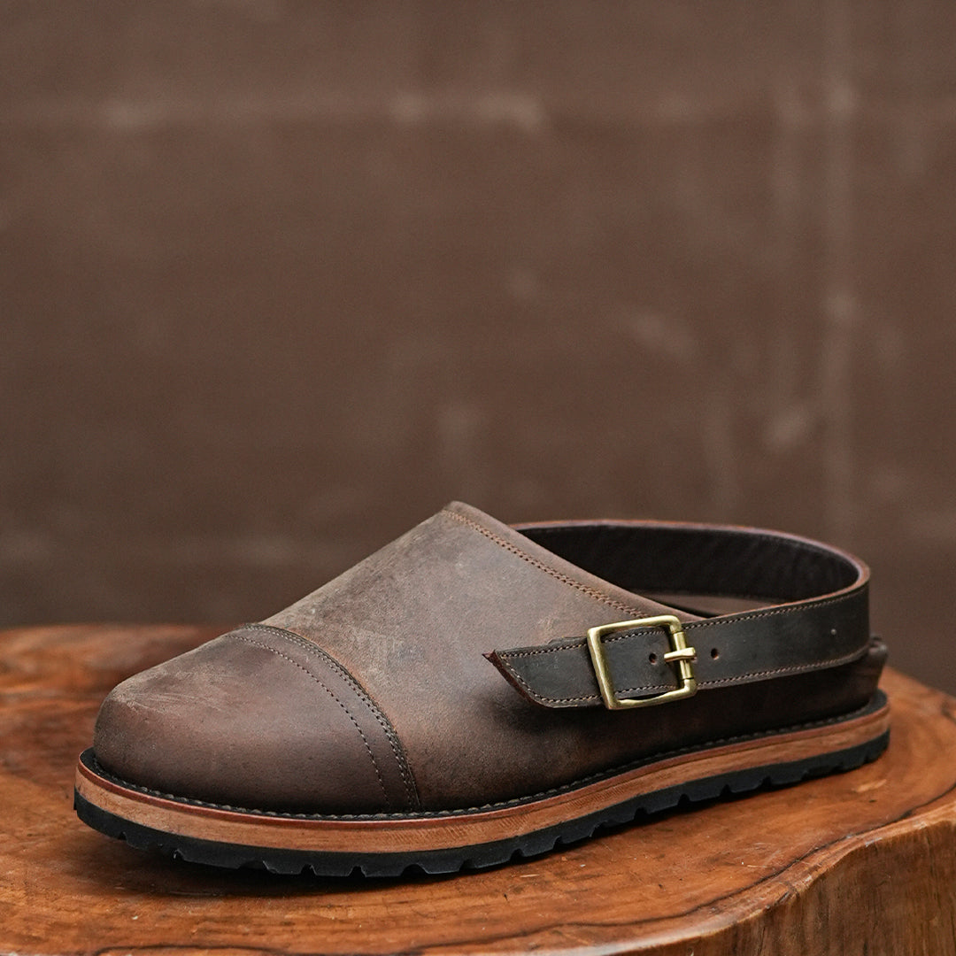 Ranger Slides (Vintage Brown) Goodyear Welted – Craft & Glory