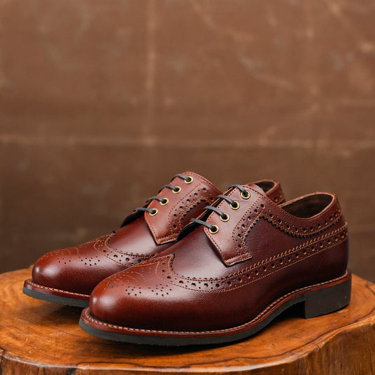 Sterling Brogue Shoes (Saddle Tan) Goodyear Welted