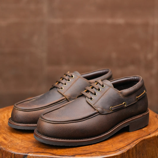 TEST Voyager Boat 2.0 Shoes (Vintage Brown) Goodyear Welted