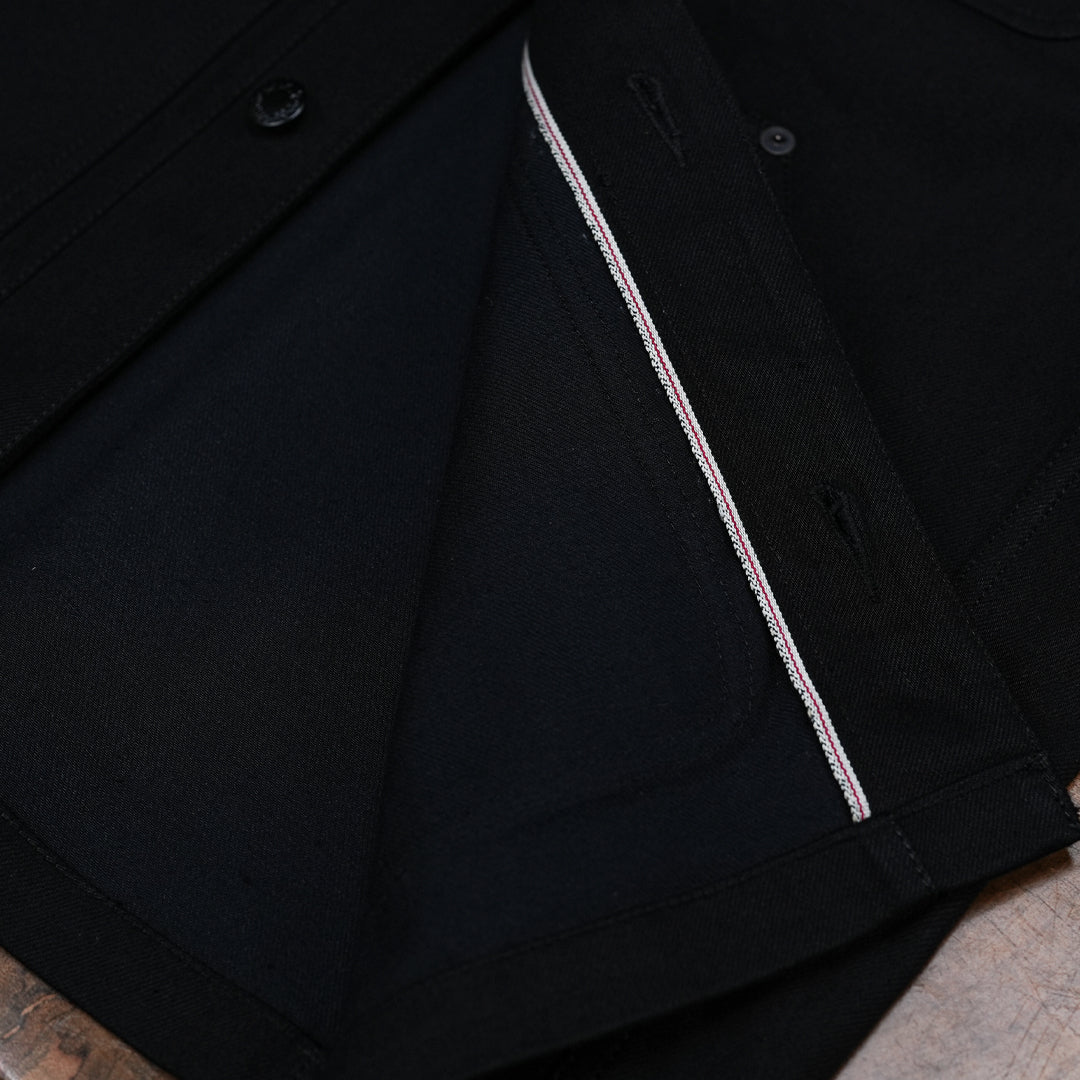 Chore Jacket Double Black 14 Oz Selvedge Denim