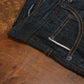 Five Pocket Ghost Black 13 Oz Selvedge Denim For Men (Slim Straight)