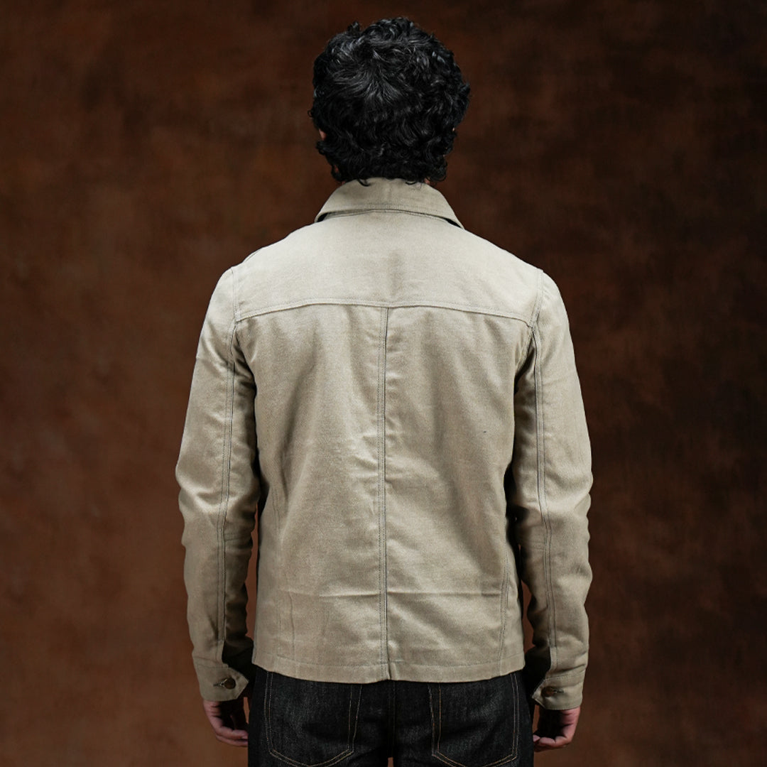 Chore Jacket Sandstorm 12 Oz Oil Waxed Twill