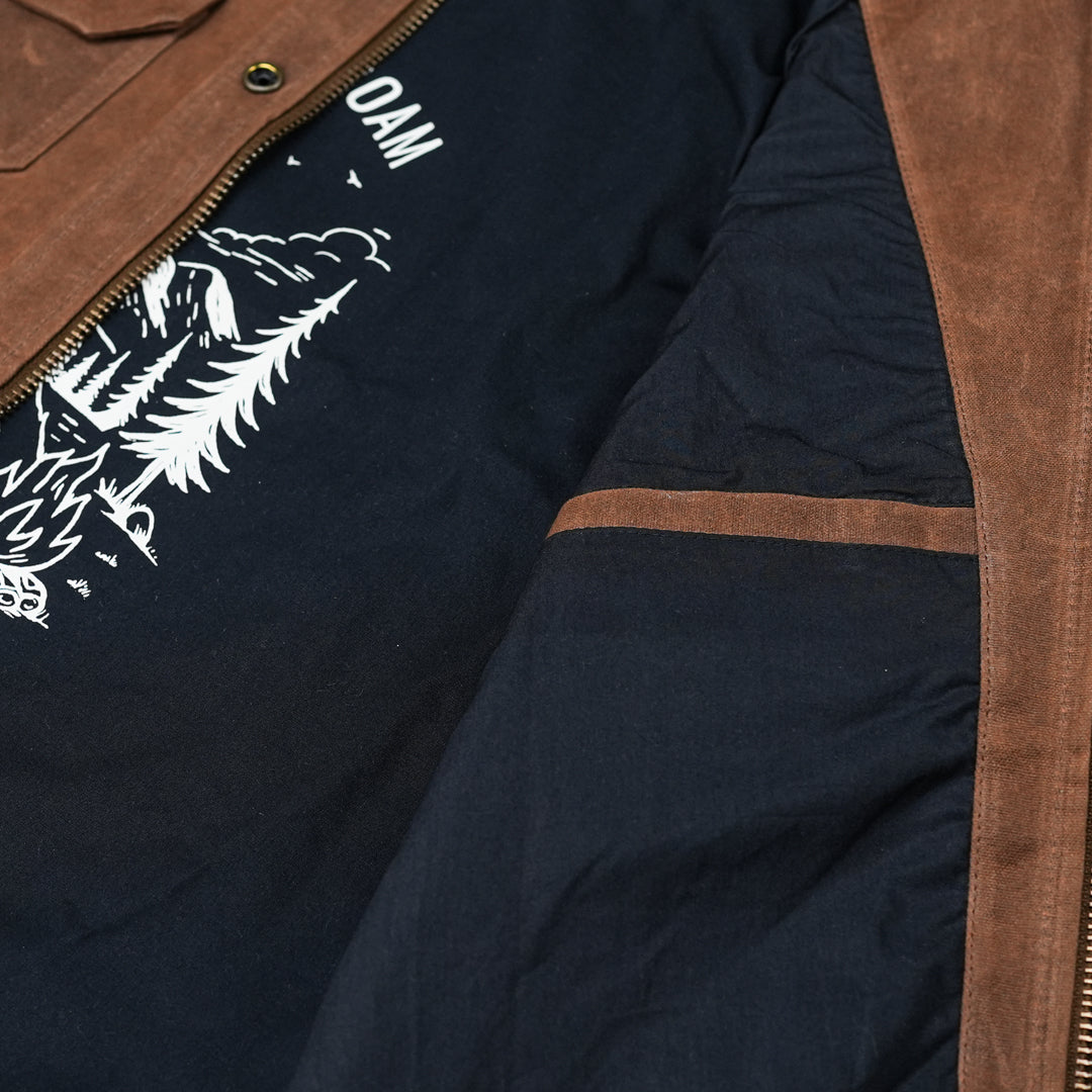 Cabin Jacket Bear Brown 12 Oz Hard Waxed Canvas