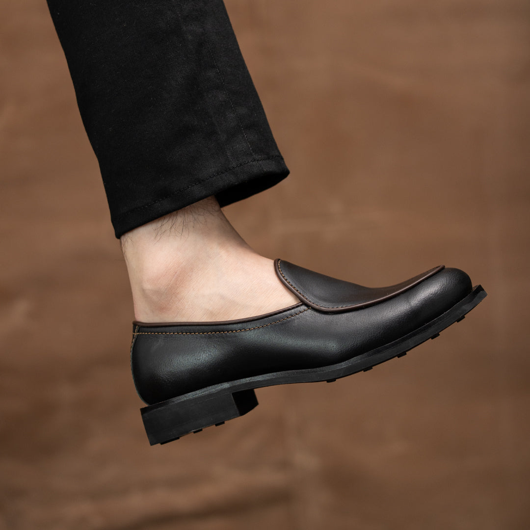 Belgian Loafers (Raven Black) Goodyear Welted