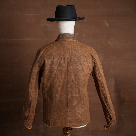 Cabin Jacket Bear Brown 12 Oz Hard Waxed Canvas