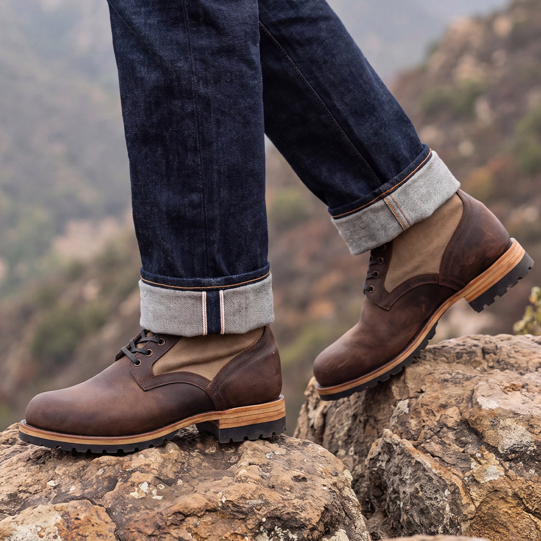 Jungle Boots 6" (Sandstorm x Vintage Brown) Goodyear Welted