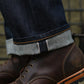 Double Knee Carpenter Blue Blood 2.0 15 Oz Selvedge Denim for Men (True Straight)