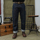 Double Knee Carpenter Blue Blood 2.0 15 Oz Selvedge Denim for Men (True Straight)