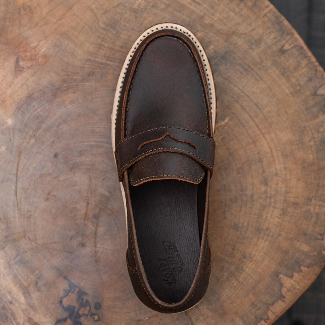 Oslo Penny Loafers (Vintage Brown) Goodyear Welted