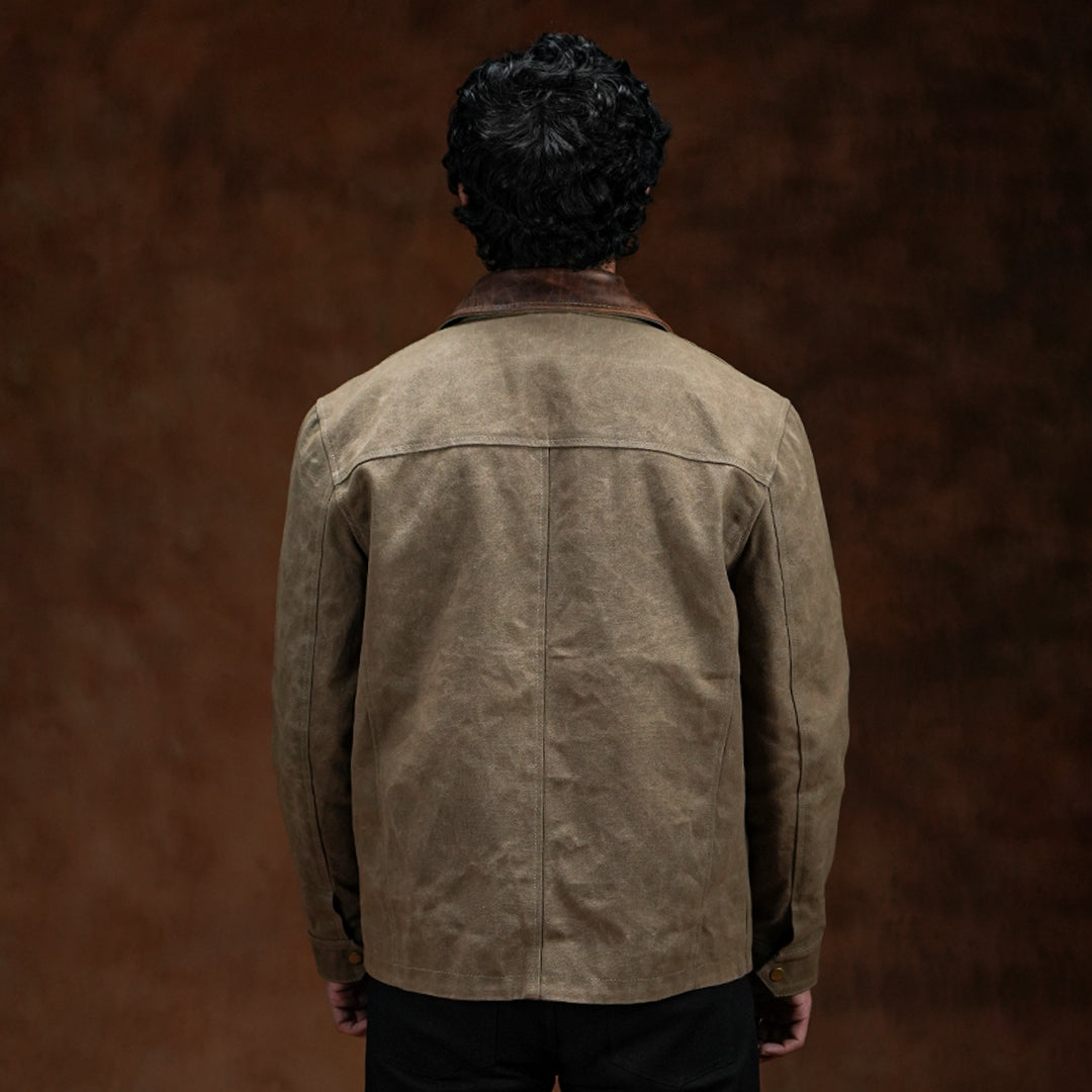 Cabin Jacket Field Tan 12 Oz Hard Waxed Canvas – Craft & Glory