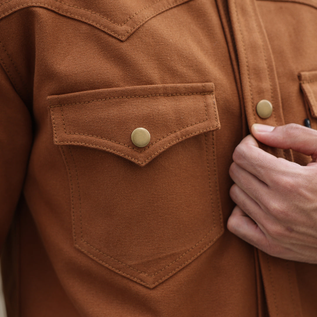 Western Over shirt Duck Canvas Fox Brown