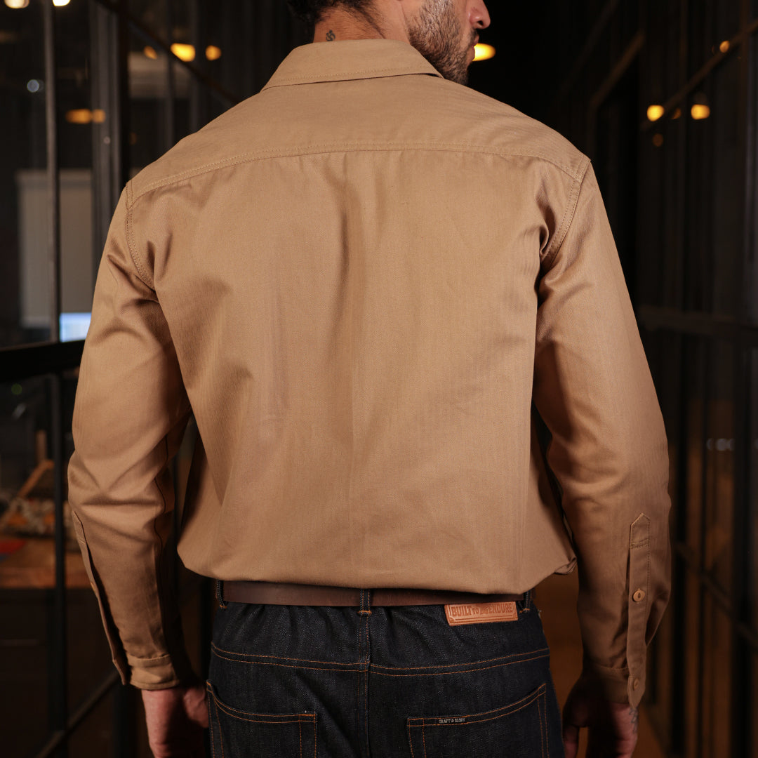Heritage Work Shirt Full Sleeves HBT Khaki