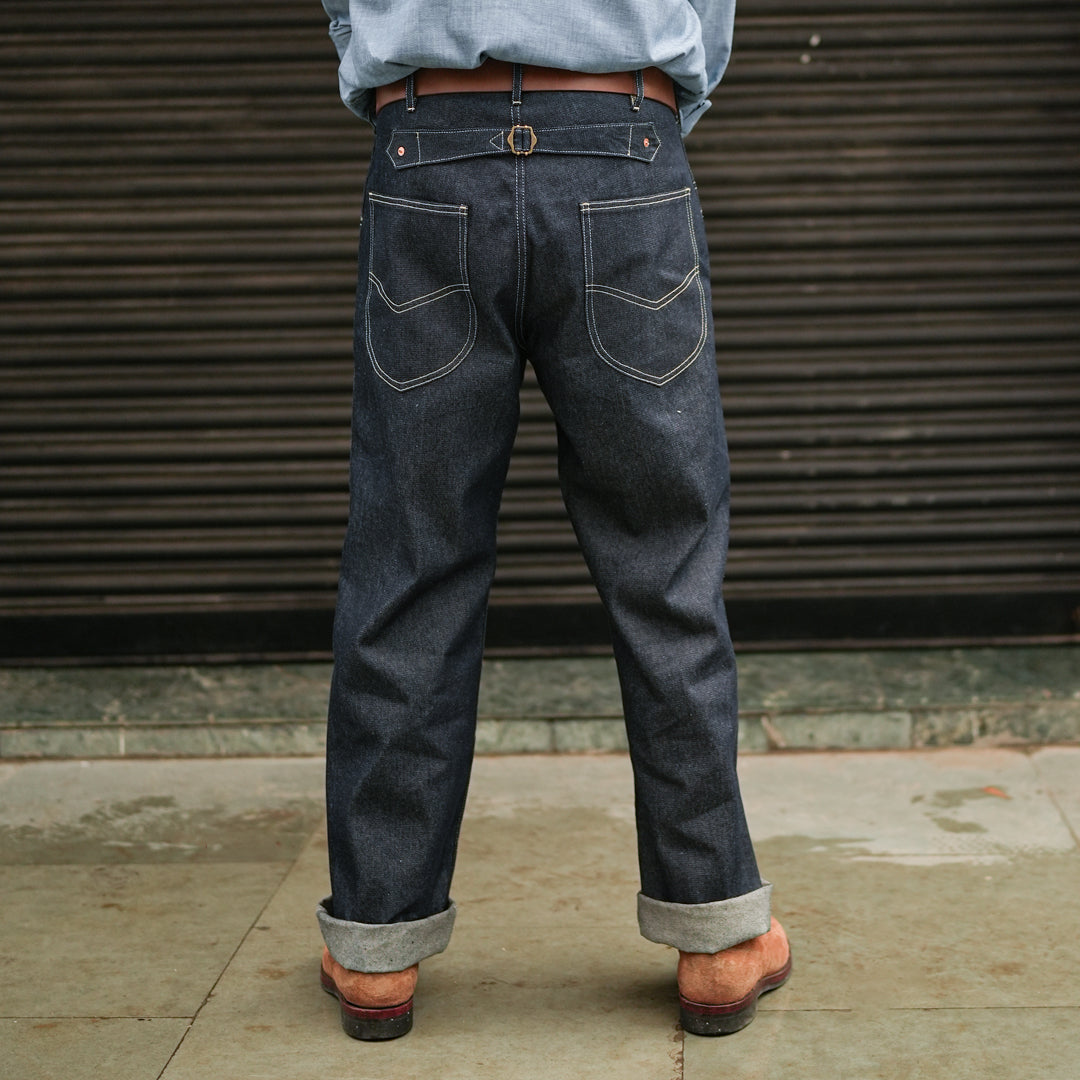 1930 Enginereeing Pants Raw Denim Old Iron Blue