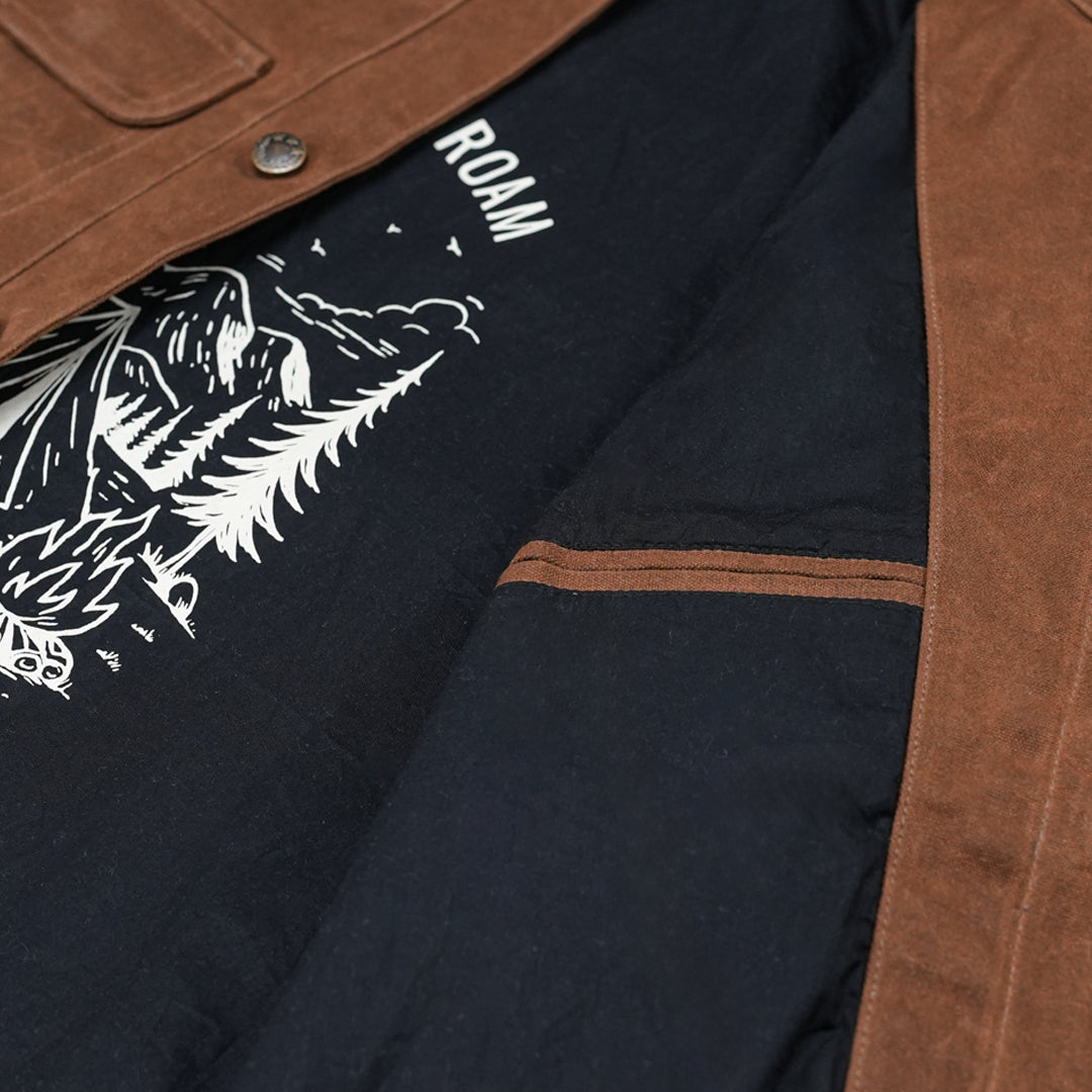 Chore Jacket Bear Brown 12 Oz Hard Waxed Canvas