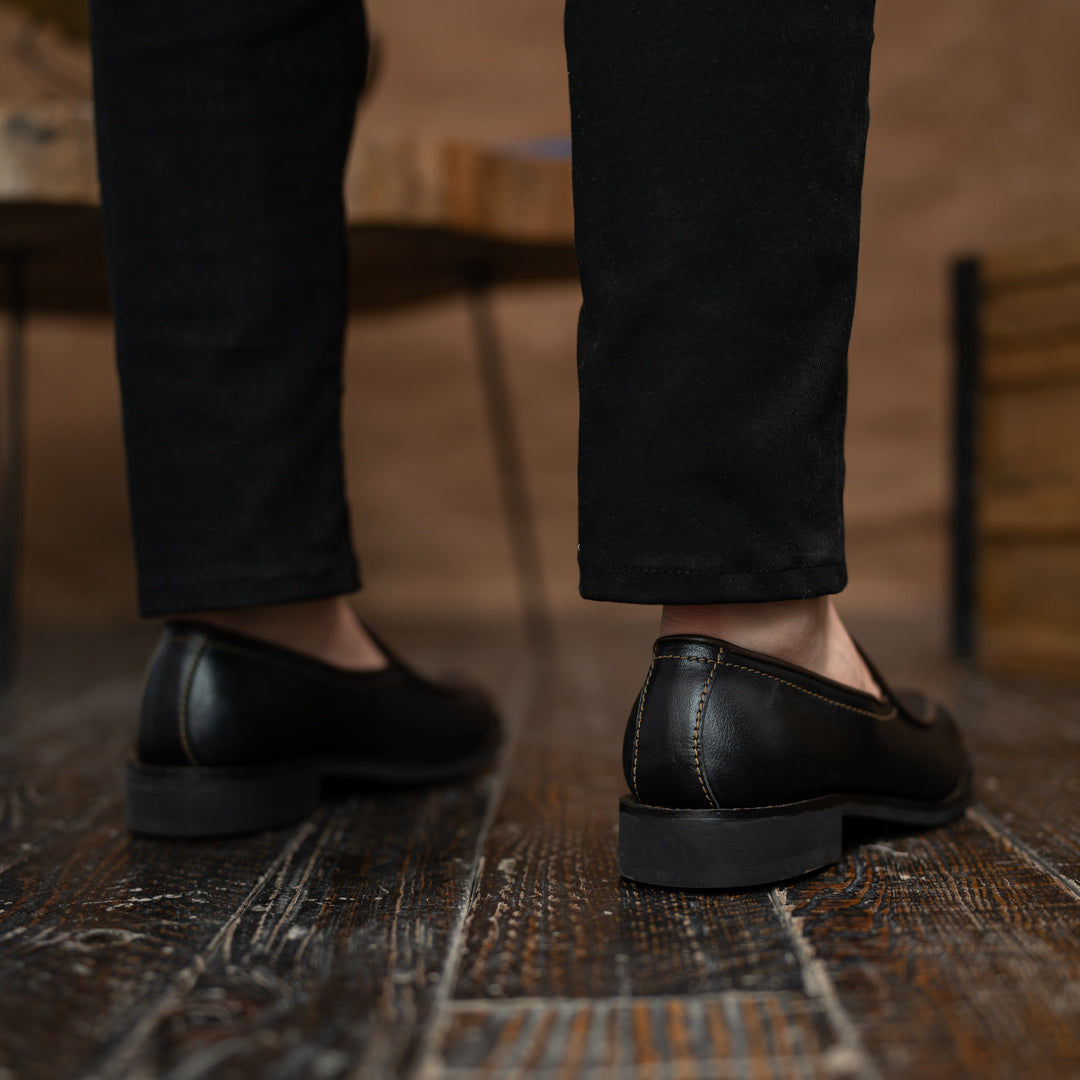 Belgian Loafers (Raven Black) Goodyear Welted