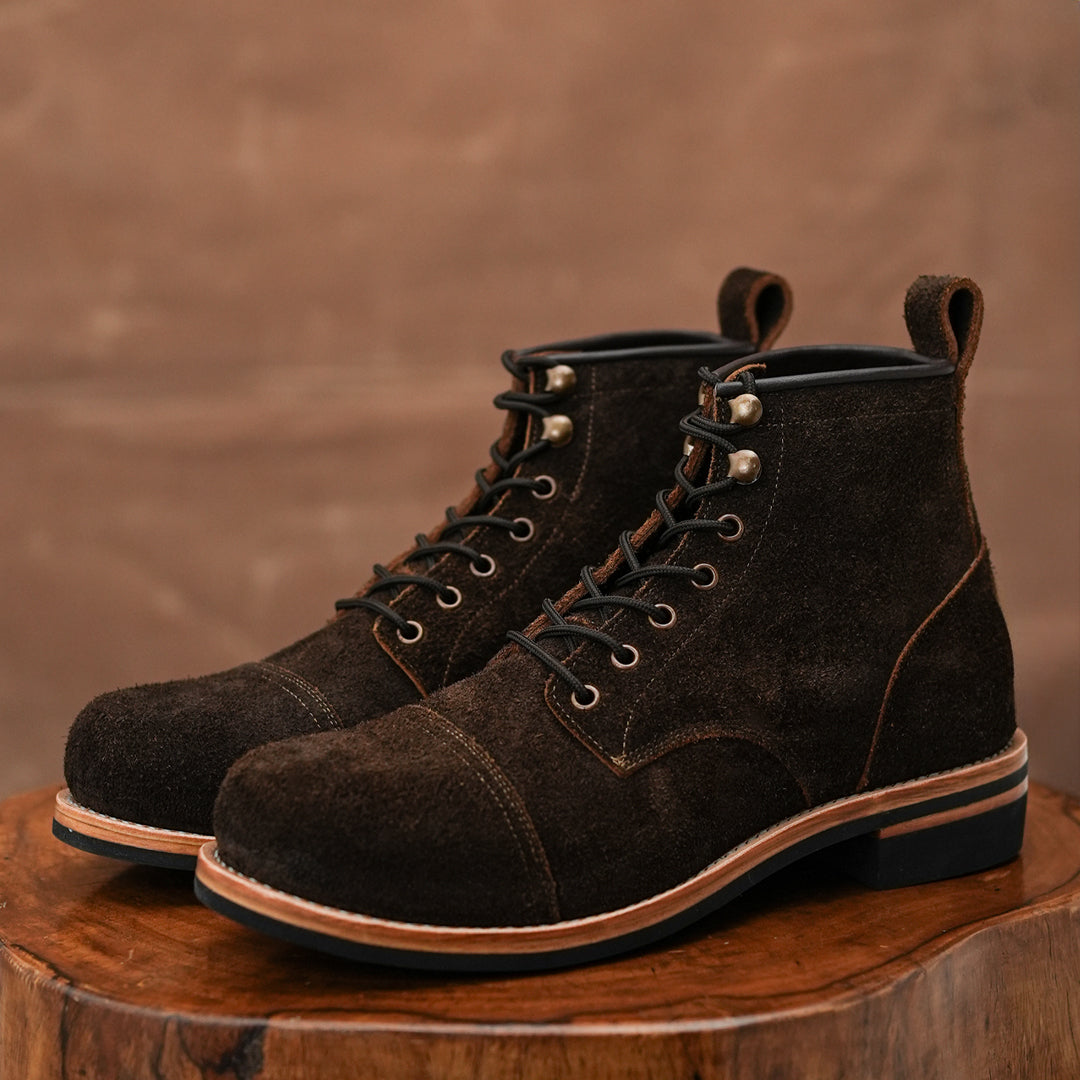 Grizzly Brown Full Grain  Water Buffalo Roughout (Leather Option)