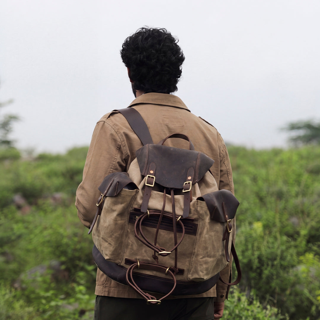 Jungle Rucksack (Sandstorm x Vintage Brown)