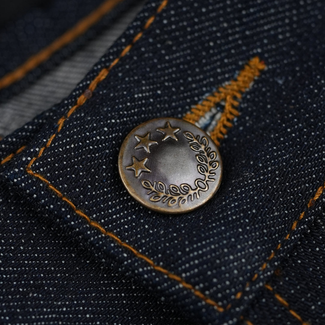 Five pocket Blue Blood 2.0 15 Oz Selvedge Denim for Men (Slim Straight)