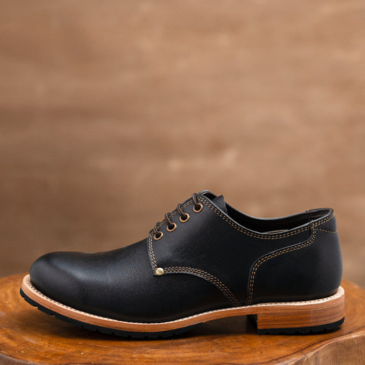 Service Shoe (Raven Black) Goodyear Welted