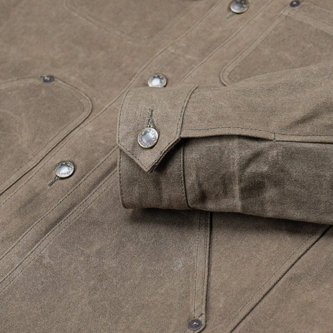 Chore Jacket Field Tan 12 Oz Hard Waxed Canvas