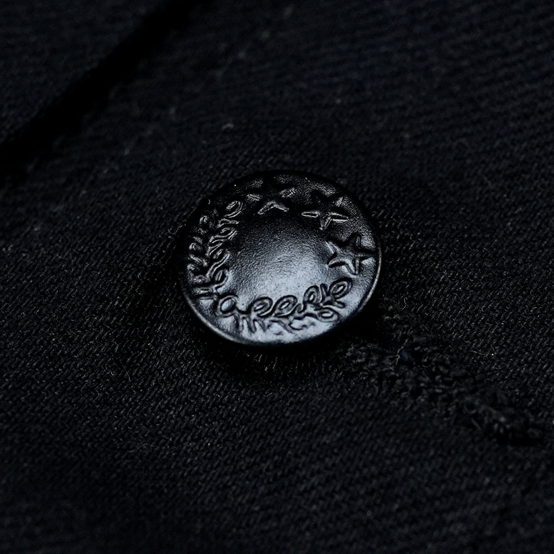 Chore Jacket Double Black 14 Oz Selvedge Denim