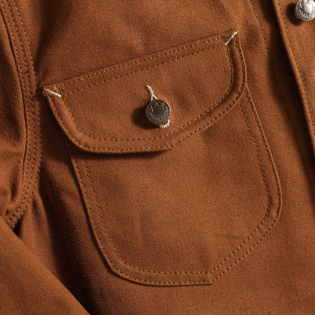 1930 Engineering Coverall Jacket Duck Canvas Fox Brown